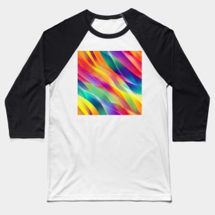 seamless Geometric pattern of curved lines Baseball T-Shirt